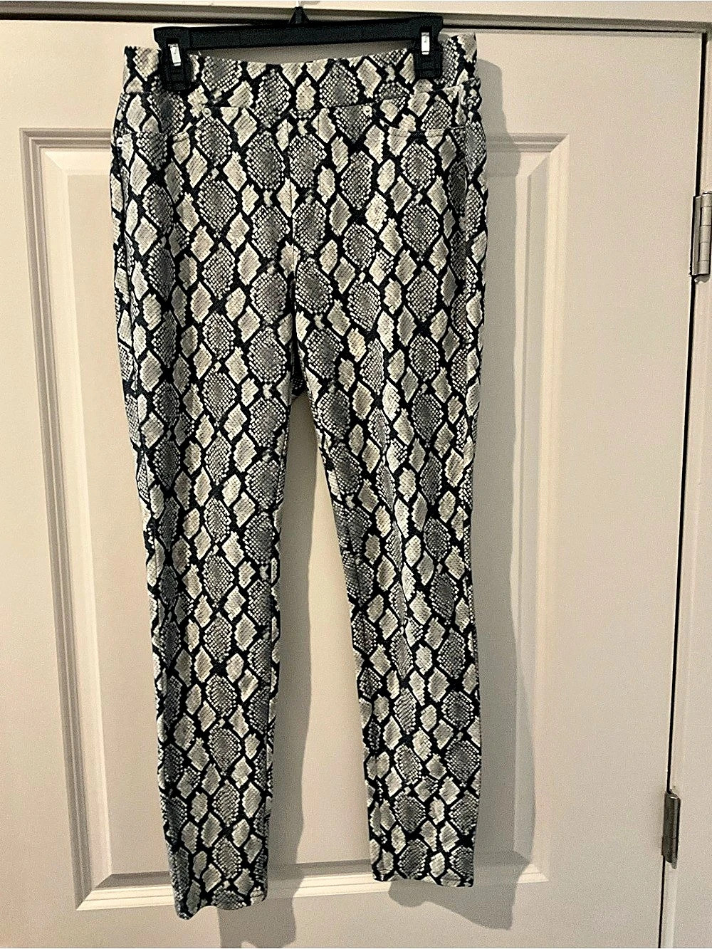 Michael Kors Women's Snake Print Skinny Pants Medium L